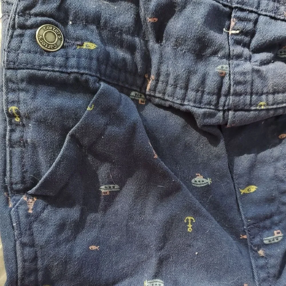 Carter's 18 Months Blue Overalls with Nautical Accents 🌏5/$10🌏